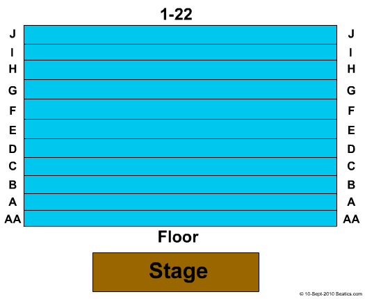 Ricketson Theatre Seating Chart